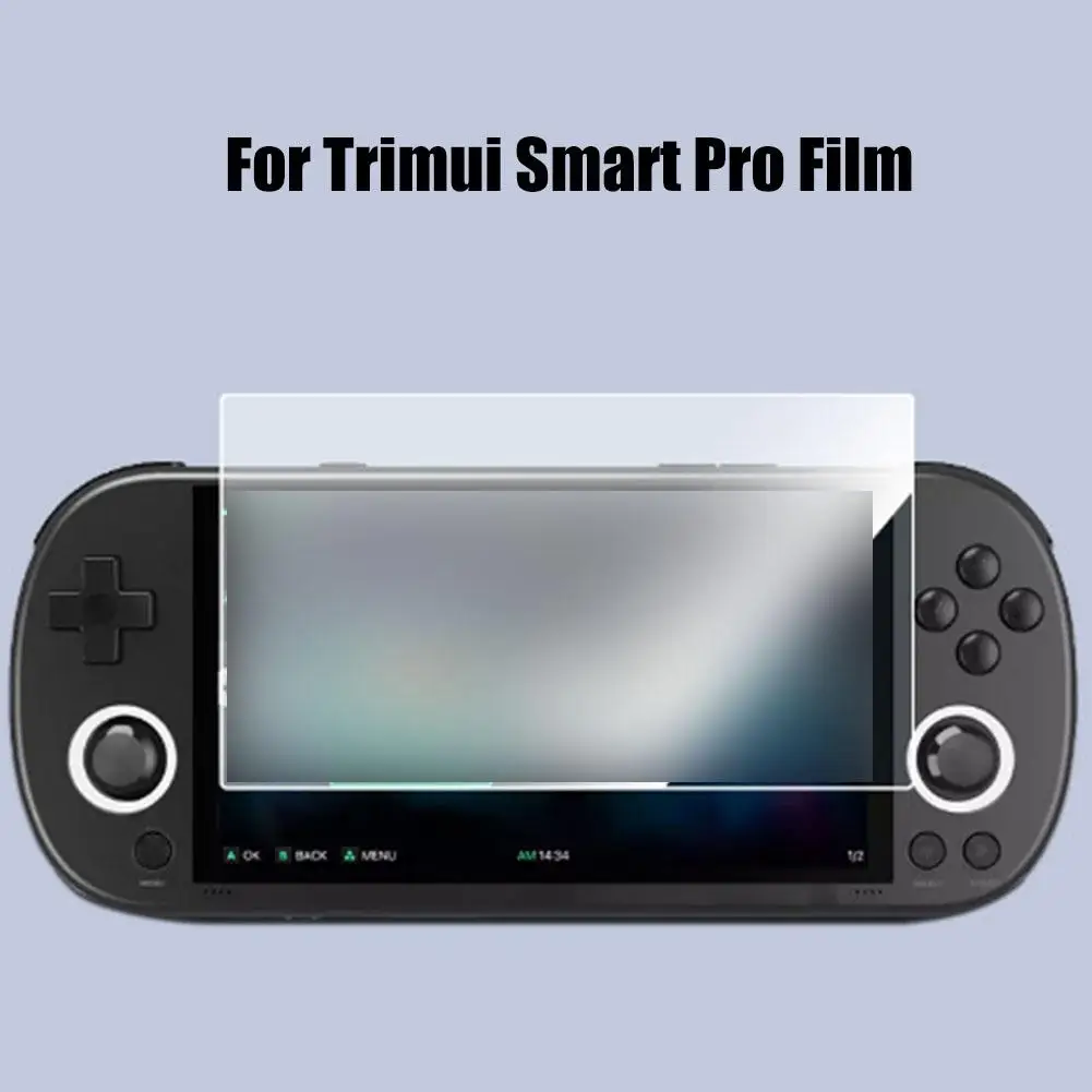 ฟิล์มกระจกนิรภัยสำหรับ trimui Smart Pro คอนโซลเกมมือถือแบบใสอุปกรณ์ป้องกันหน้าจอกันรอยขีดข่วนกันแตก HD