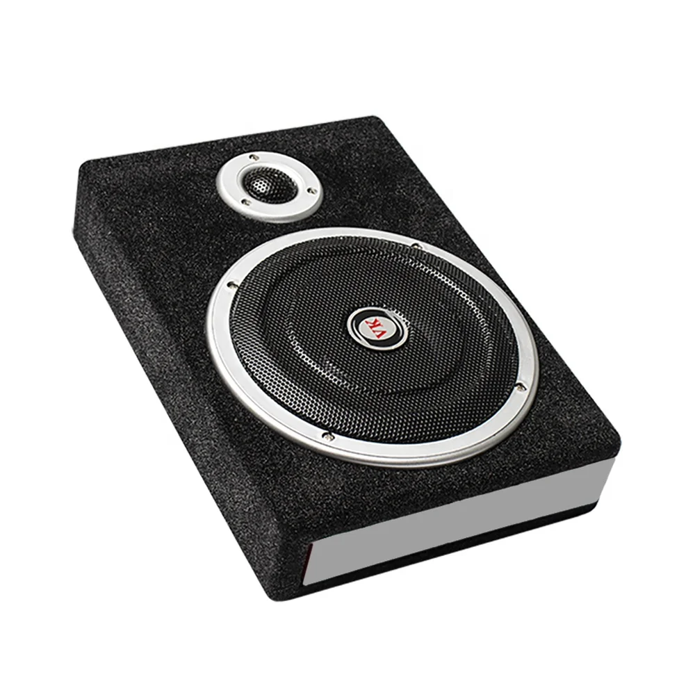 12V Ultra-thin 8inch VK Car Active Subwoofer 200W RMS Single Coil Slim Design Under Seat Speaker VK-Q702 for NETA SUV