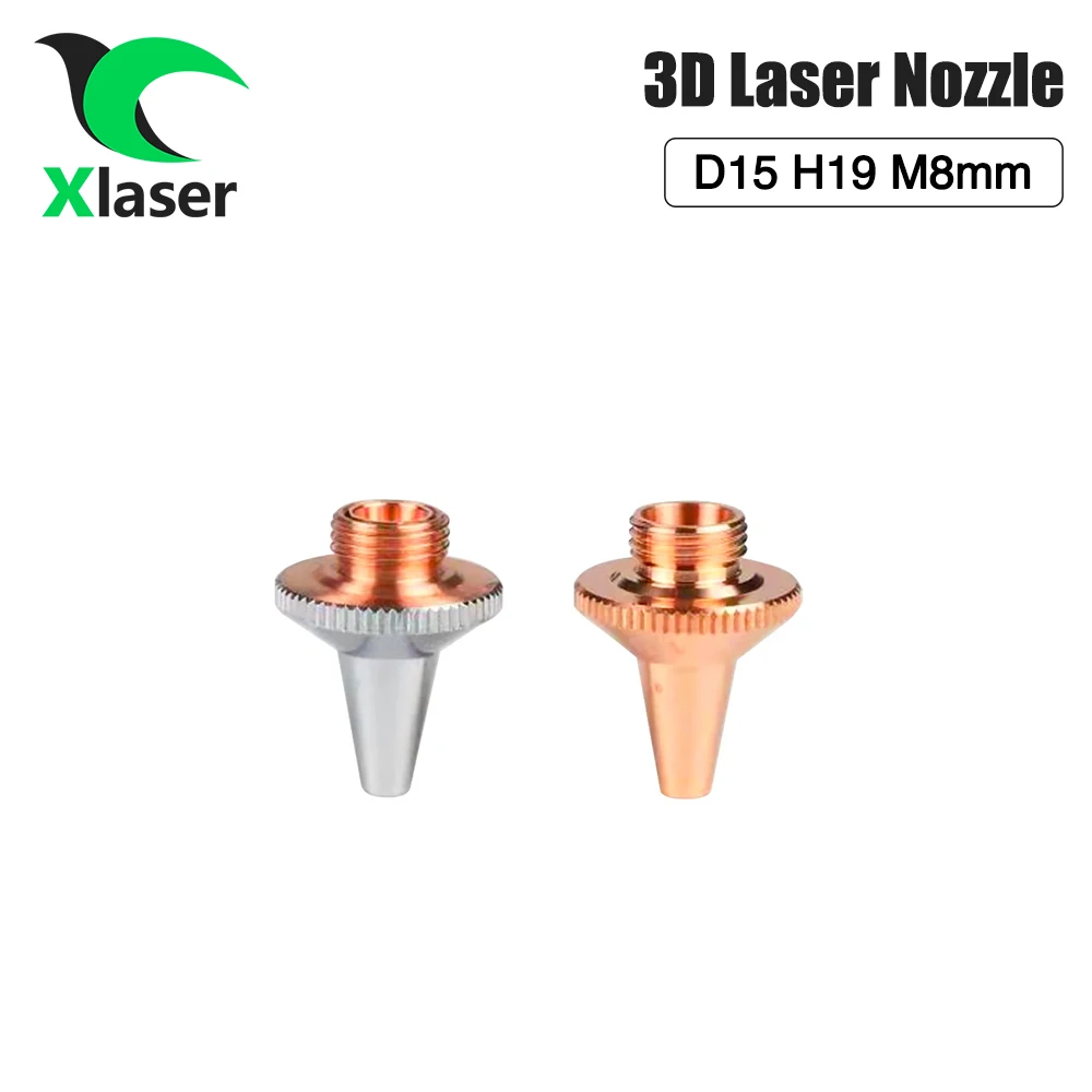 Xlaser raytools หัวฉีดเลเซอร์3D เดิม D15 M8หัวตัด H19ชั้นเดียวและสองชั้นสำหรับ raytools BT210S BM109 BM112 BM111