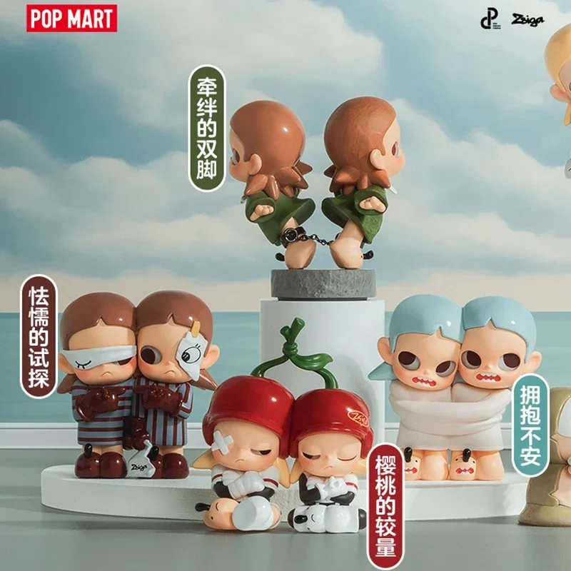 POPMART Zsiga Twins Serie Blind Willekeurige Doos Blind Box Speelgoed Kawaii Anime Action Figure Caixa Caja Verrassing Mystery Bag Speelgoed
