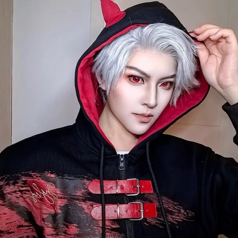 

Love and Deepspace Sylus Crow Cosplay Costumes Anime Cartoon Sweatshirt Jacket Zippered Hoodie Coat Spring Autumn Wear Xmas Gift