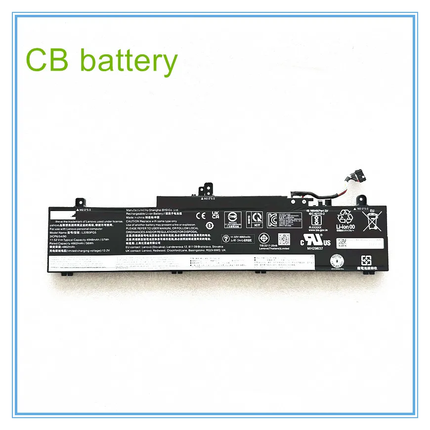 

L22L3PG5 Laptop Battery for E14 G5 E16 1 L22B3PG5 L22C3PG5 L22D3PG5 L22M3PG5 11.52V 4948mAh 57Wh