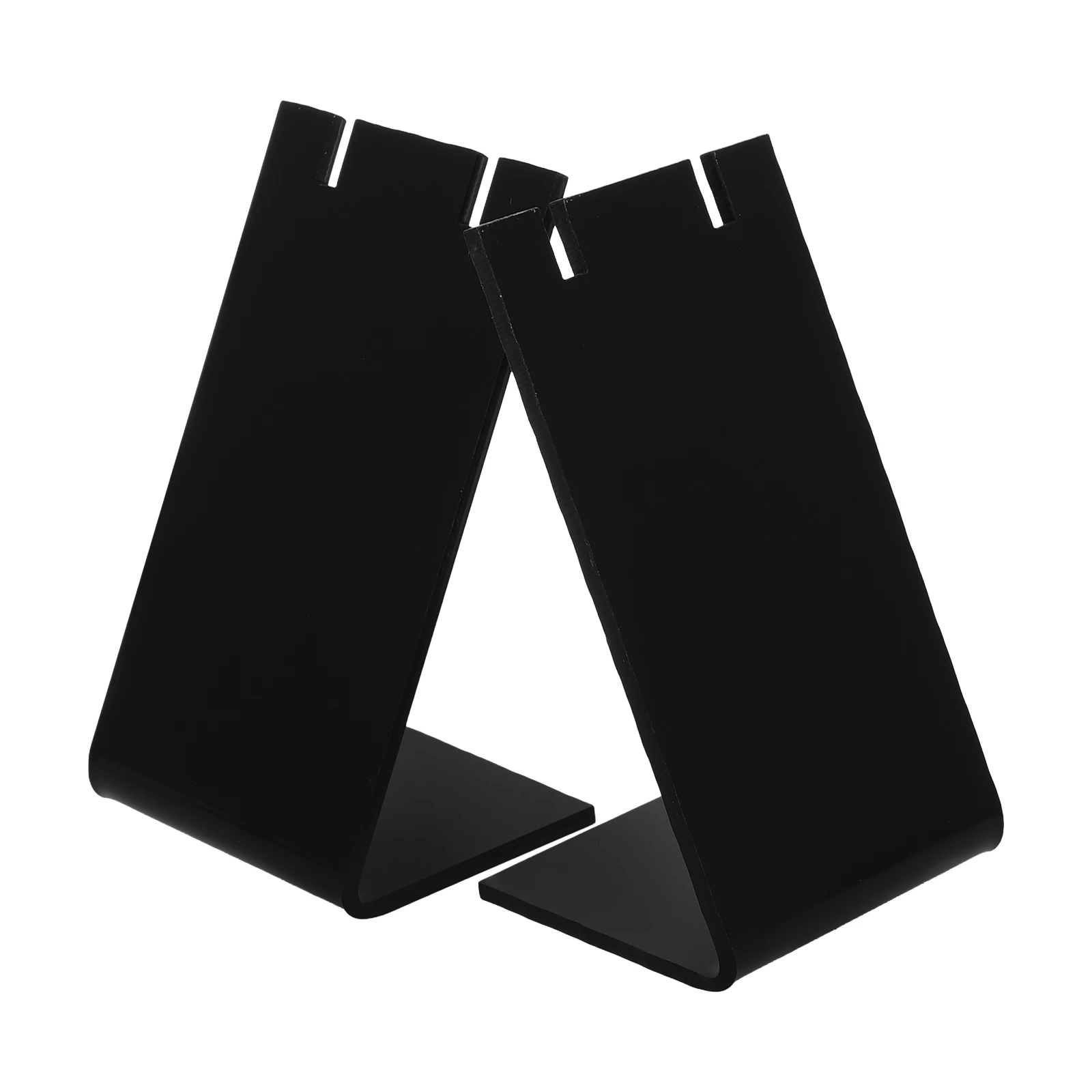 

2Pcs L Shape Acrylic Jewelry Display Organizer Stand Retail Holder Rack for Earrings Necklaces Bracelets Earrings Organizer