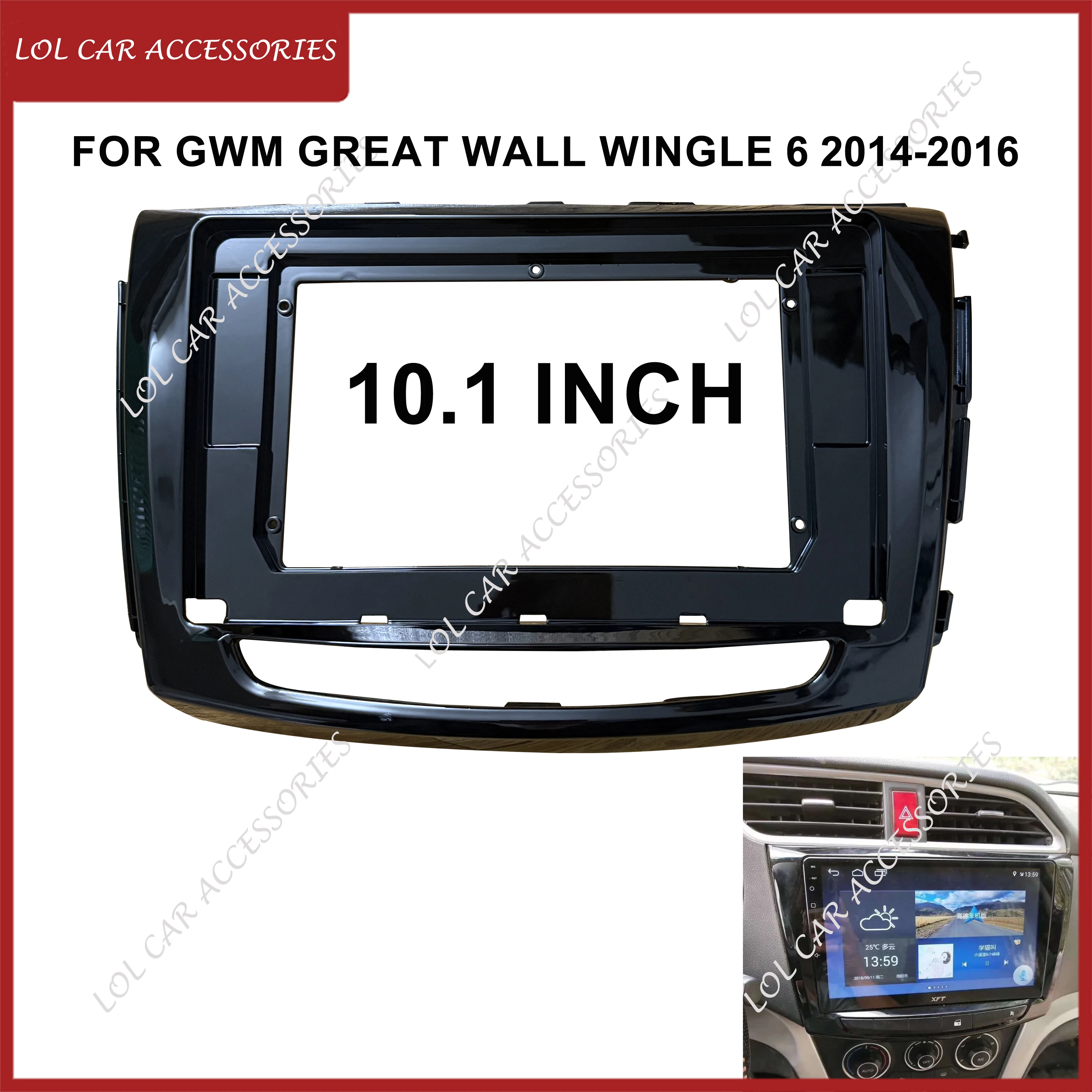 10.1 Inch For GWM Great Wall Wingle 6 2014-2016 Car Radio Stereo 2 Din Head Unit Android MP5 Player Dash Panel Frame Fascia