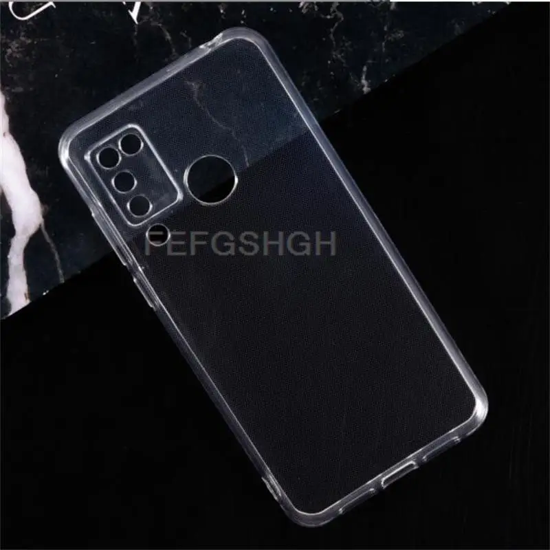 Anti-knock Soft TPU Phone Case For Doogee N20 Pro Silicone Cover Bumper Tempered Glass For Doogee N20Pro 6.3\