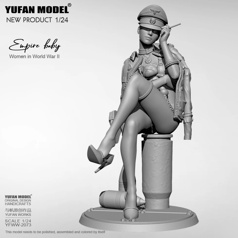 

1/24 Yufan Model beauty DIY toy self-assembled YFWW-2073