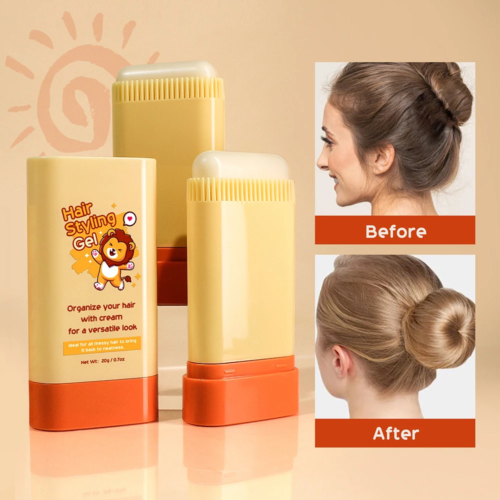 Hair Wax Stick for Wig Professional Stick Gel Cream Non-Greasy Style Hair Wax Stick for Kids Broken Hair Artifact