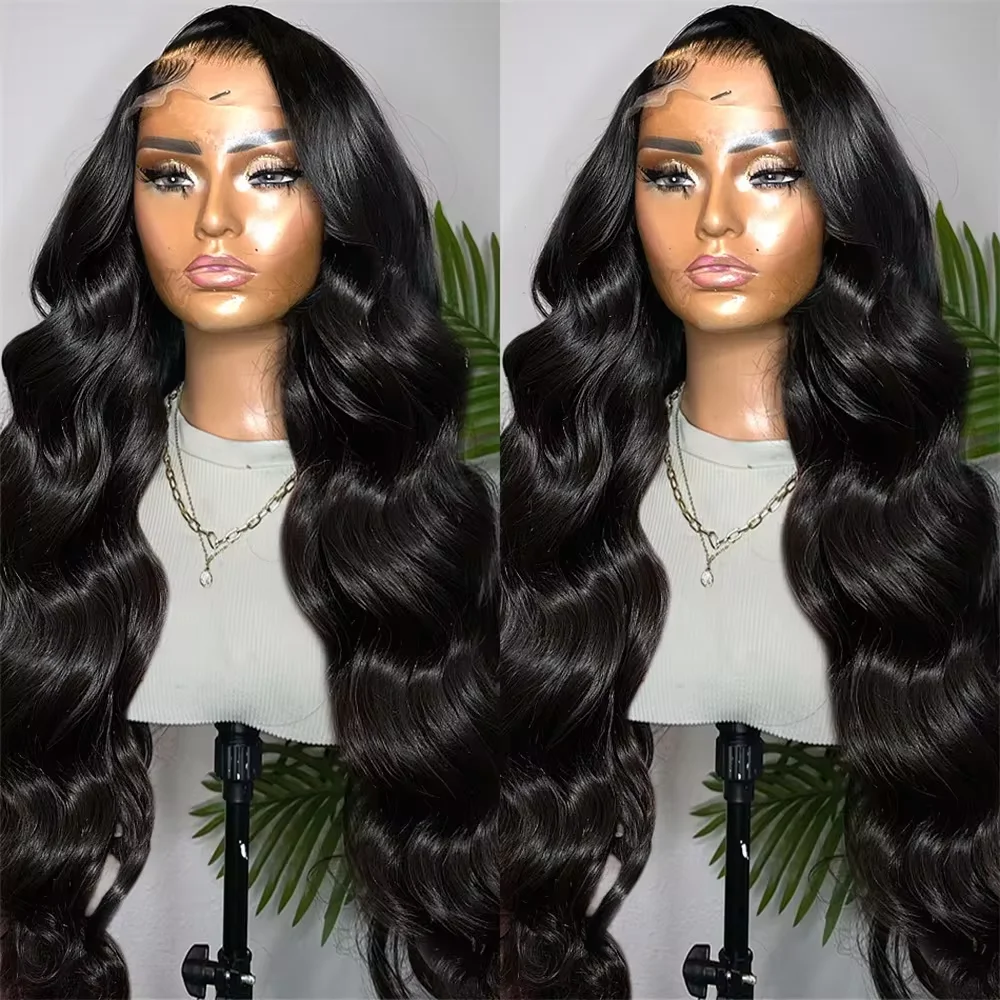 30 Inch 13x4 Body Wave Lace Front Wig Brazilian Body Wave 13x6  Transparent Lace Frontal Human Hair Wigs For Black Women