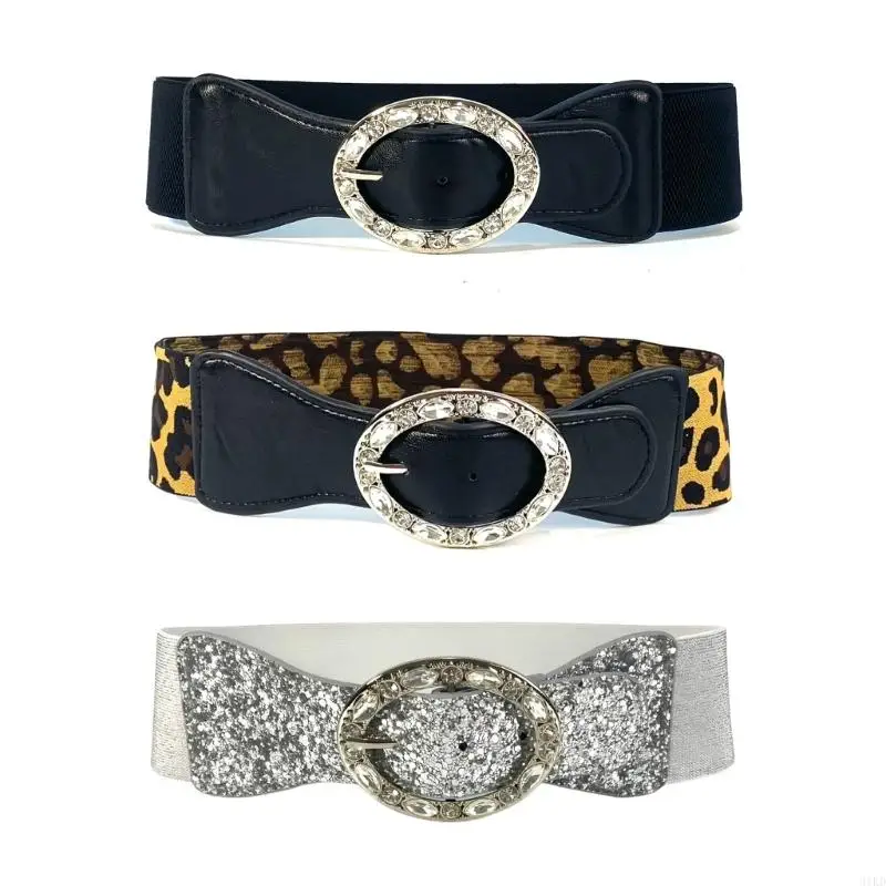 

31KD Versatiles Glitters Sequins Waist Belt Casual Business Belt Durability Waistband