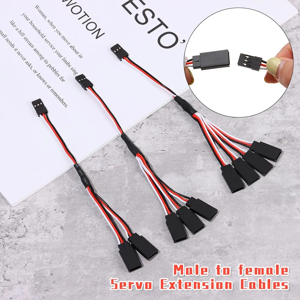 1/5pcs 9 Styles Rc Drone Cable Wire Lead RC Model Wire RC Servo Lead Cable Extension Y Extension Cord