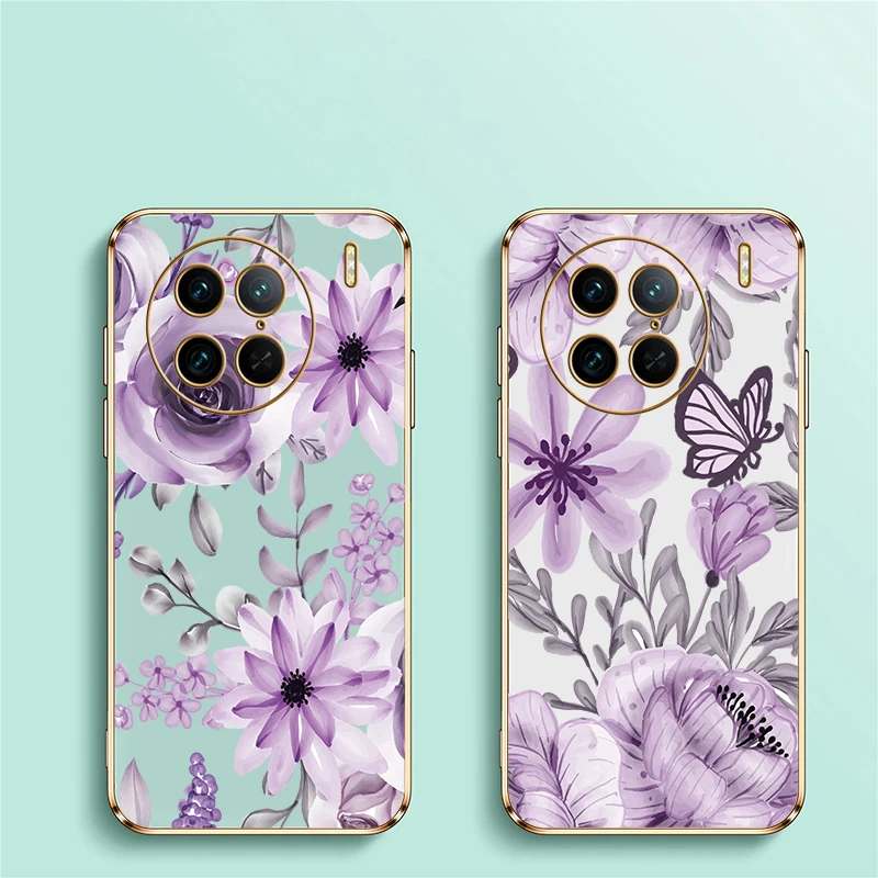 جراب هاتف لهاتف Vivo Y100 5G Y73 Y53S Y55S Y72 Y71 Y70 Y67 Y77E Y95 Y93 Y91i Y81 Y78 غطاء مطلي مضاد للصدمات