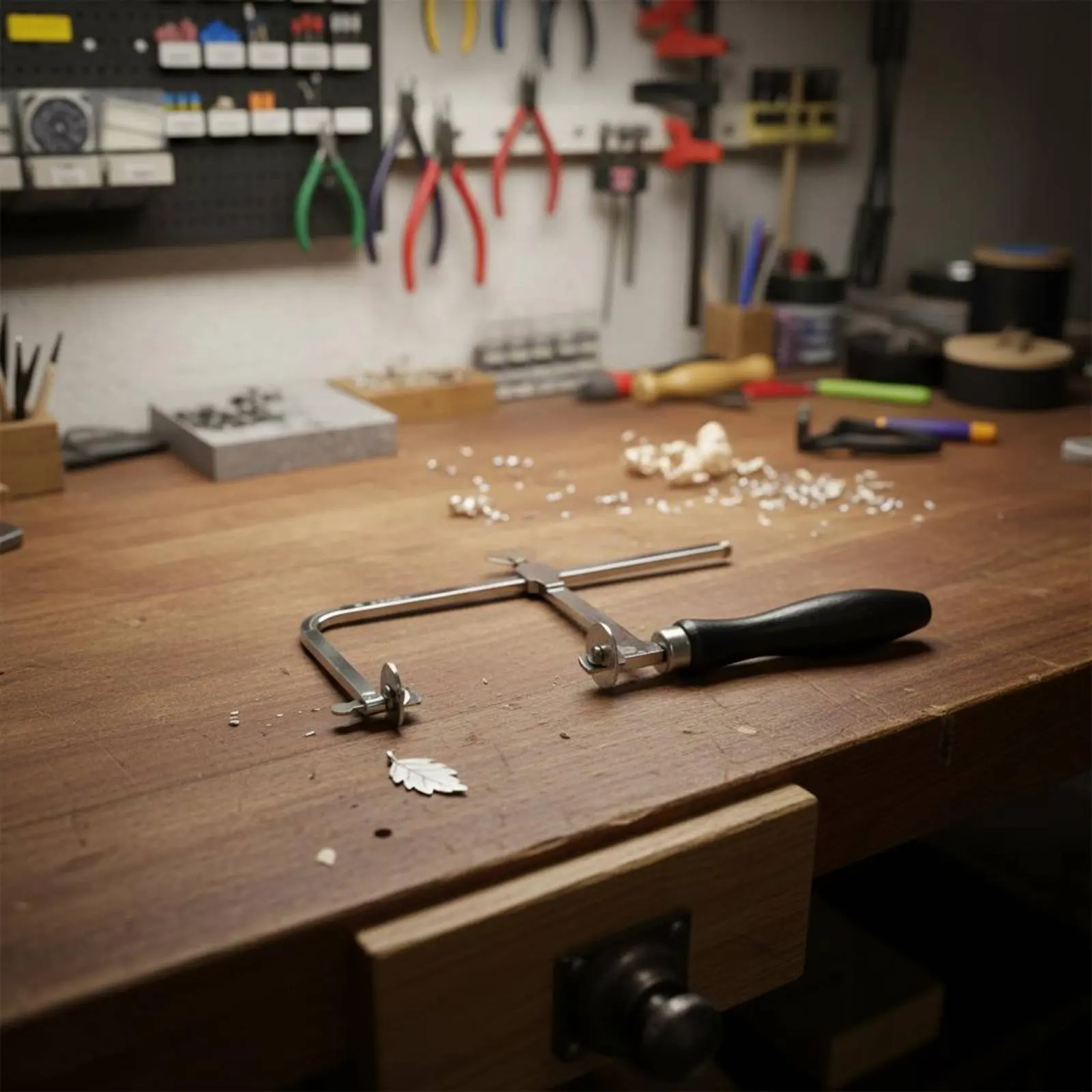 

Adjustable Jeweler's Saw Frame Sturdy U-Shaped Hand Saw Goldsmithing Cutting Tool Lightweight Crafting Supply for Hobbyists