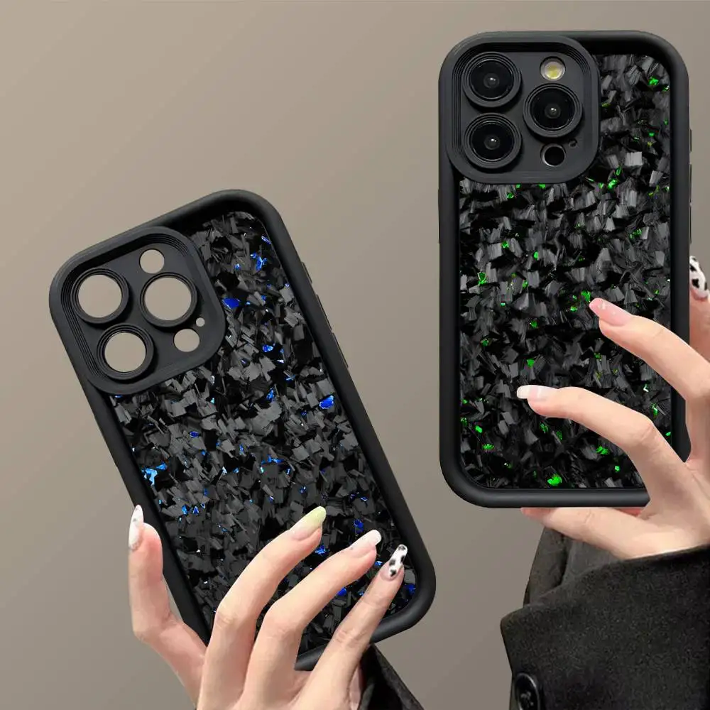 

Racing Material APEX CARBON FRAGMENT Phone Case For IPhone 17 16 15 14 13 12 11 Pro Max 16E Plus INS Soft Cover