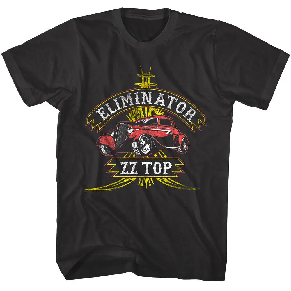 

ZZ Top Eliminator Deco Car Men's T Shirt Garage Album Rock Band Concert Tour