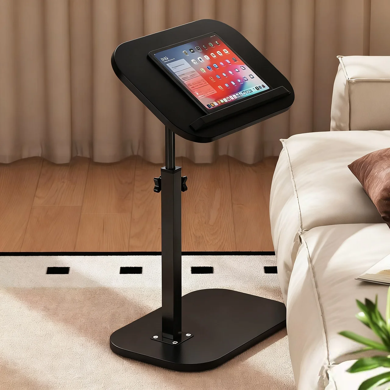 Divano da tavolo regolabile a forma di C Teapoy compatto per uso domestico portatile ad angolo nordico moderno e minimalista