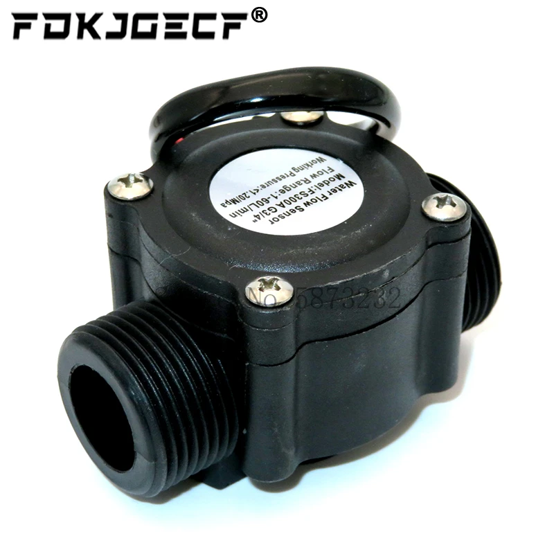 1-60L/Min DC 5-24V Hall Effect Water Flow Sensor Counter Meter FS300A