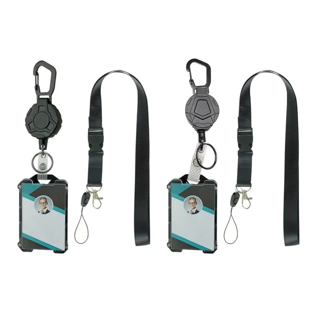 Carrete de insignia retráctil con revestimiento de vinilo, soporte de cubierta de tarjeta, resistente, para tarjetas