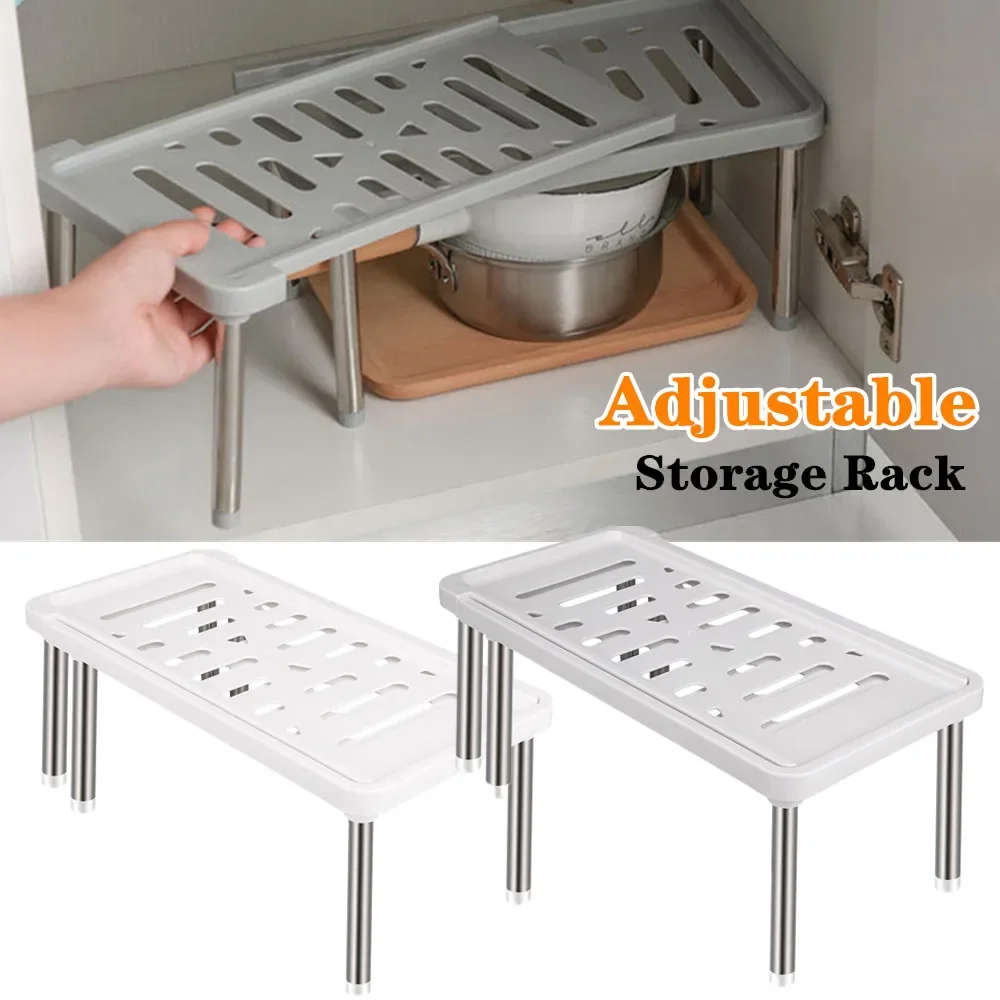 Shelf Adjustable Desktop Display Storage Rack Holder For Home Bathroom Office Organizer Kitchen Sink Spice Bottle Sponge Holder