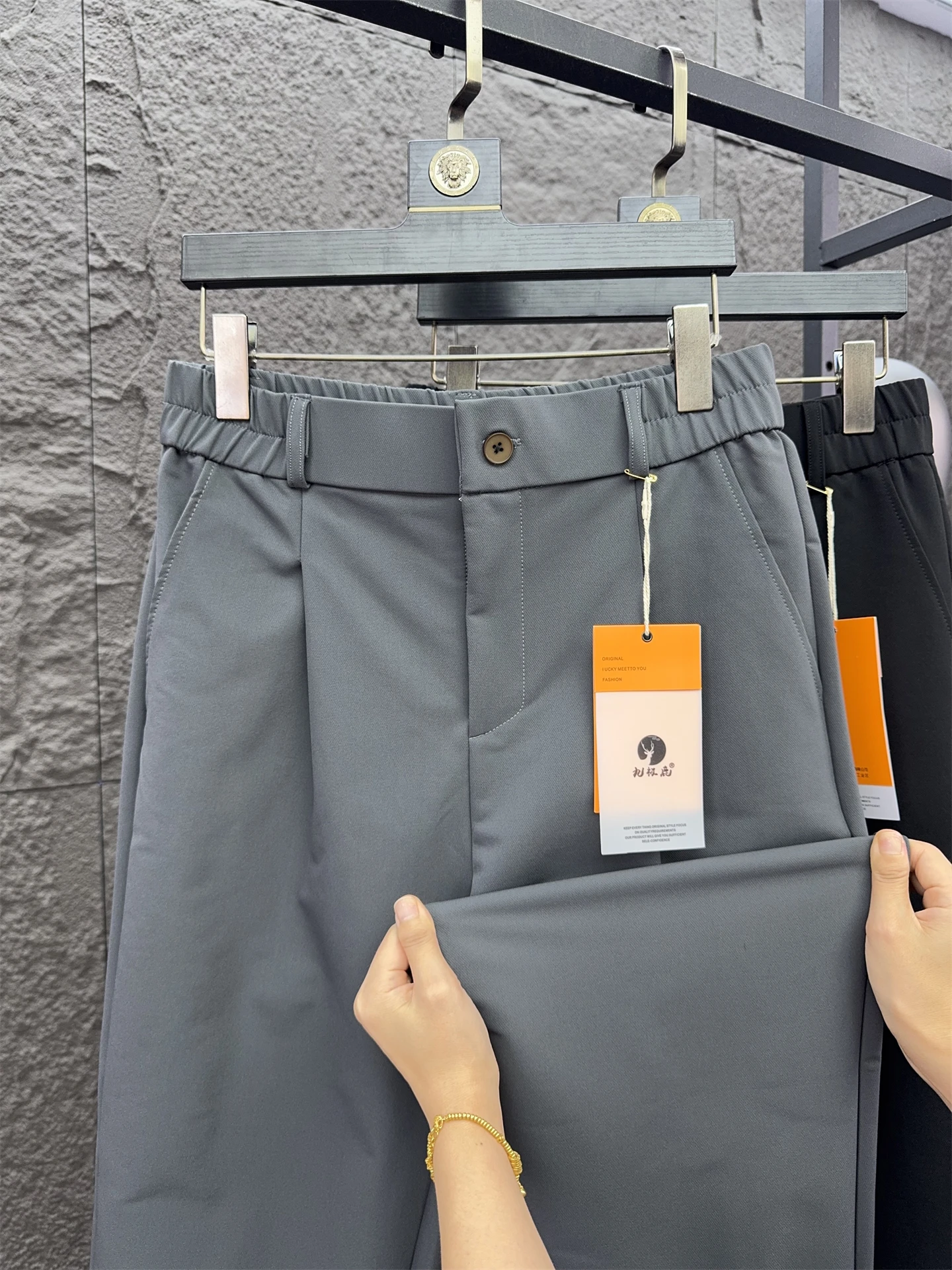 

Svip Sli Thiened, мужские цветные удобные тонкие прямые повседневные брюки, осенний сезон, деловые повседневные брюки