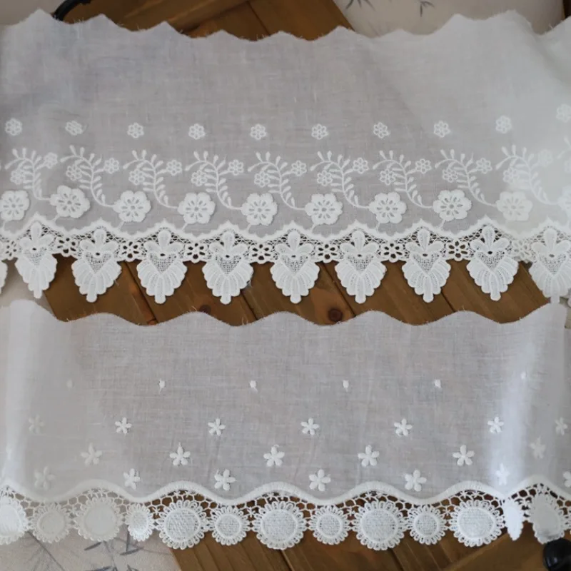 

3 Yards High-quality Cotton Thread Embroidery Lace Decal Fabric,handmade DIY Home Curtains,sewing Materials,clothing Accessories