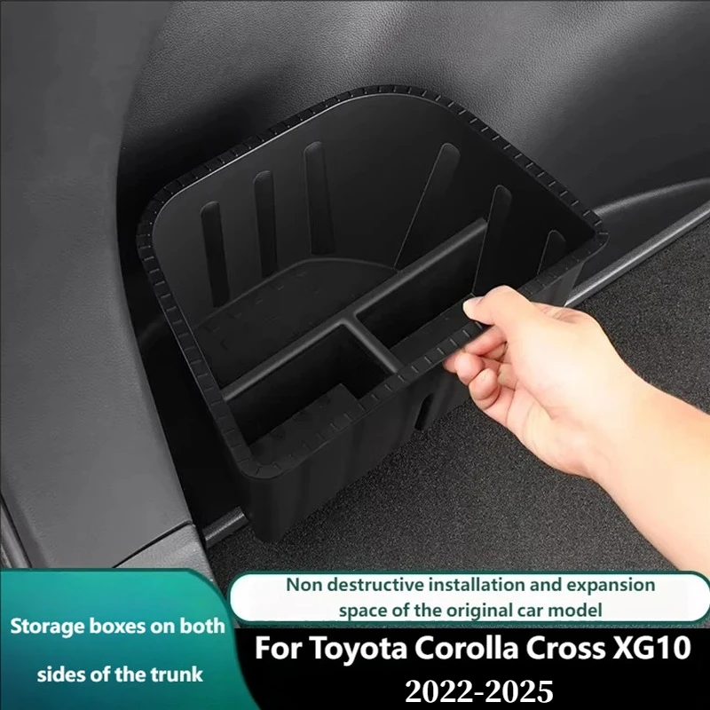 

For Toyota Corolla Cross XG10 2022-2025 Special Trunk Storage Box Car Rear Cargo Organizer Stowing Tidying Accessories
