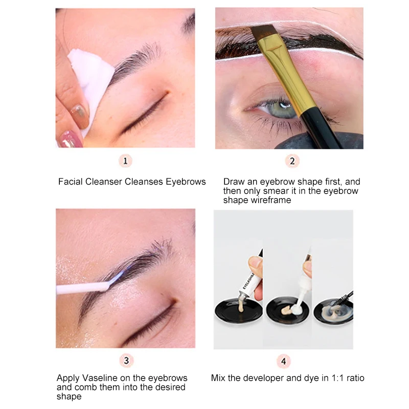 Professional Series Eyelash Eyebrow Dye Tint 15-minute Fast Tint Easy Dye Gel Eyelash Brown Black Color Tint Cream Kit New