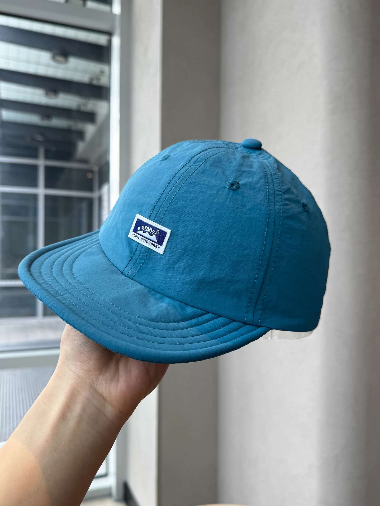 

new quick-drying light patch short-brimmed baseball cap personalized street flat tide brand cap