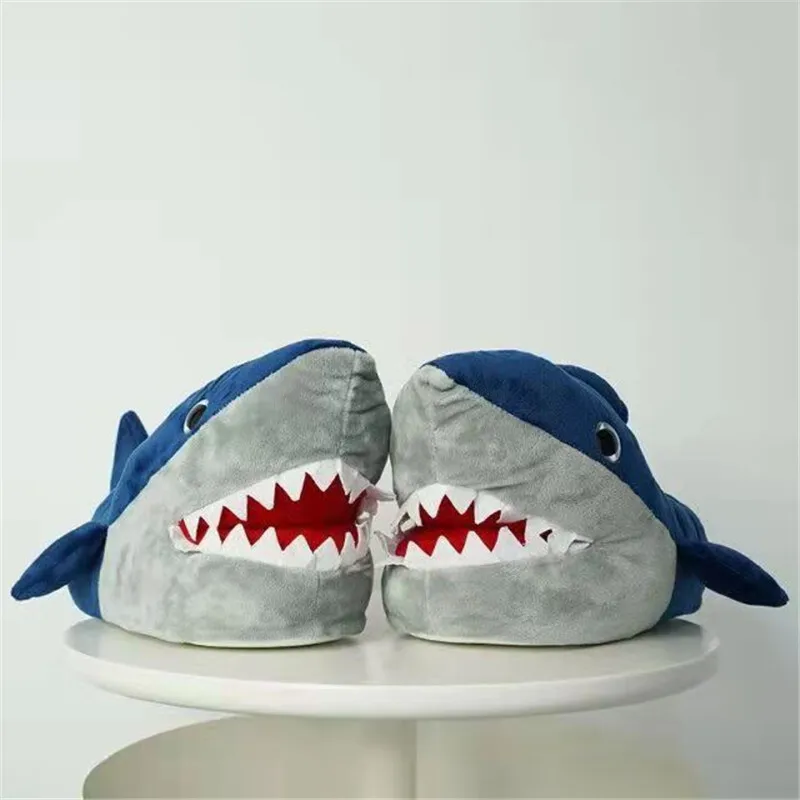 Shark Home Slipper Indoor Household Soft Bottom Warm Floor Slippers Doll One Size For 38-43