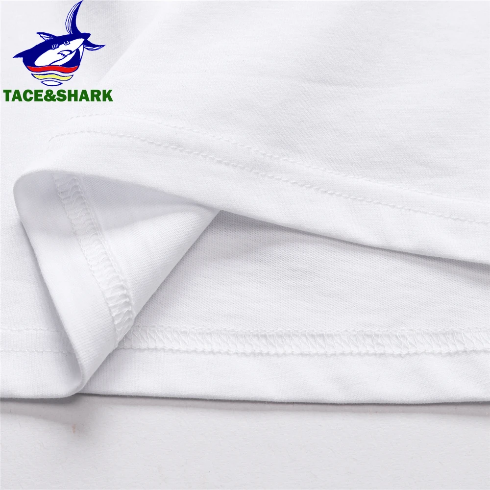 TACE&SHARK 2024 Summer Fashion T Shirts Casual Men Solid Color Tops Tees Black White O-Neck Tshirts