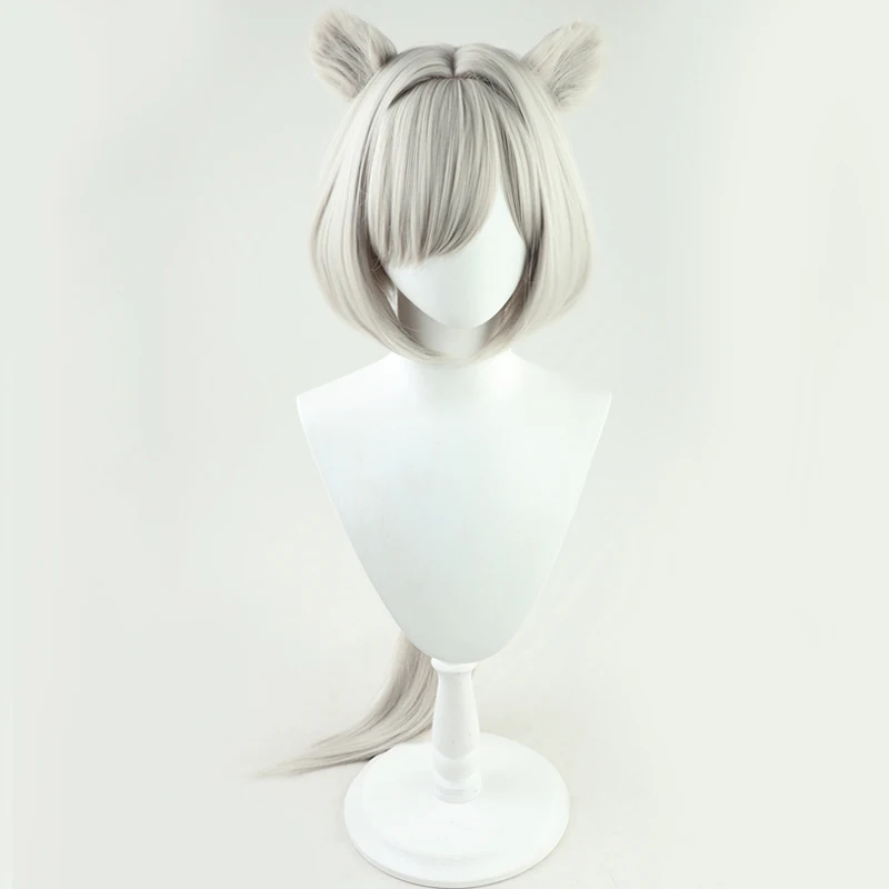 Anime Arknights Aurora Cos Cosplay Wig Halloween Carnival Party Props Synthetic Hair Heat Resistant Fiber + Wig Cap