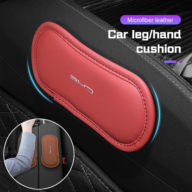 

1Pc Microfiber Leather Car Knee Leg Rest Cushion Hand Elbow Support Pad for BYD Atto 3 Han Tang Dolphin Seal