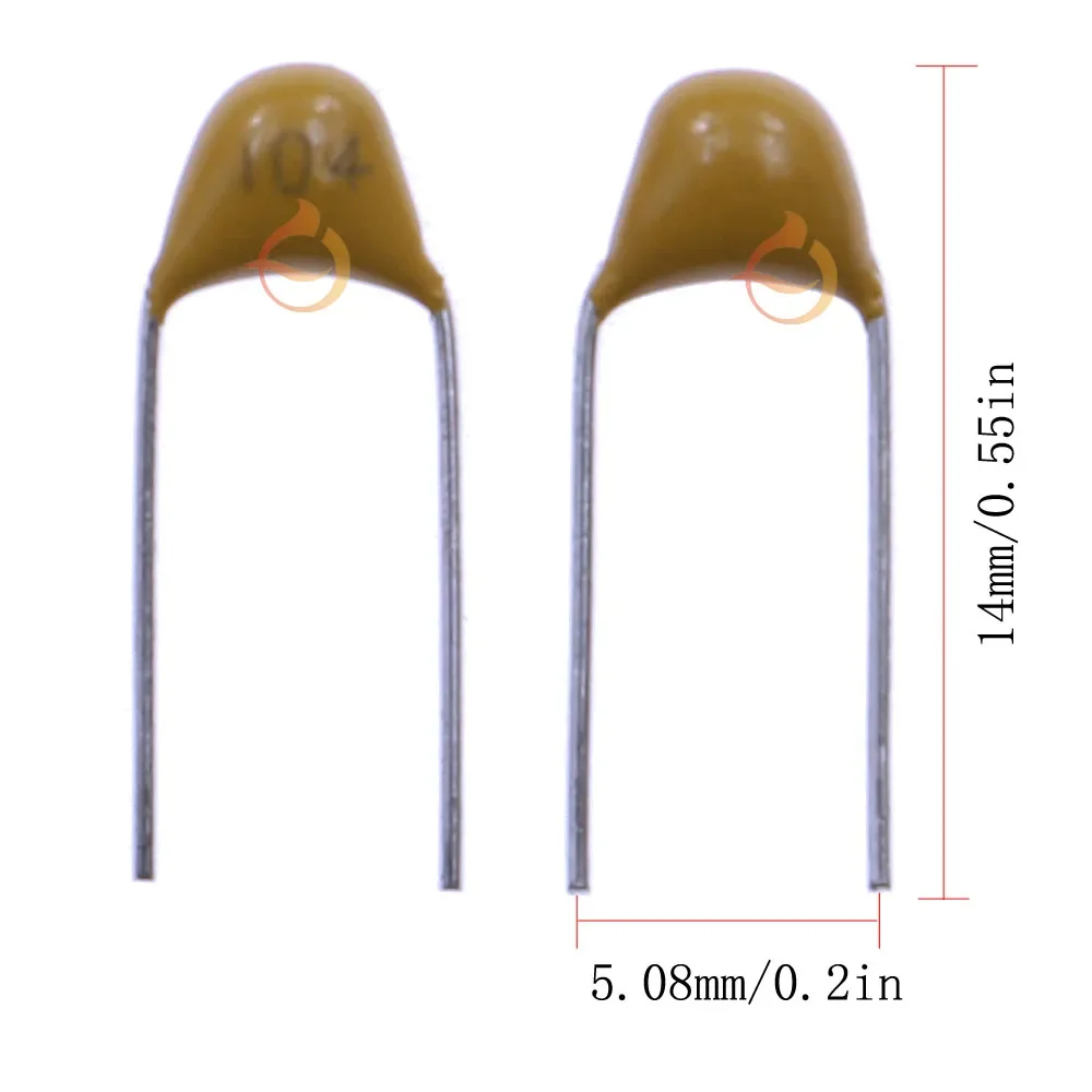 Kit capacitor cerâmico multicamadas 50v (100 ~ 106) 10pf ~ 10uf 102 103 104 105 22pf 47pf 68pf 1nf 10nf 100nf 0.1uf 1uf p = 5.08mm