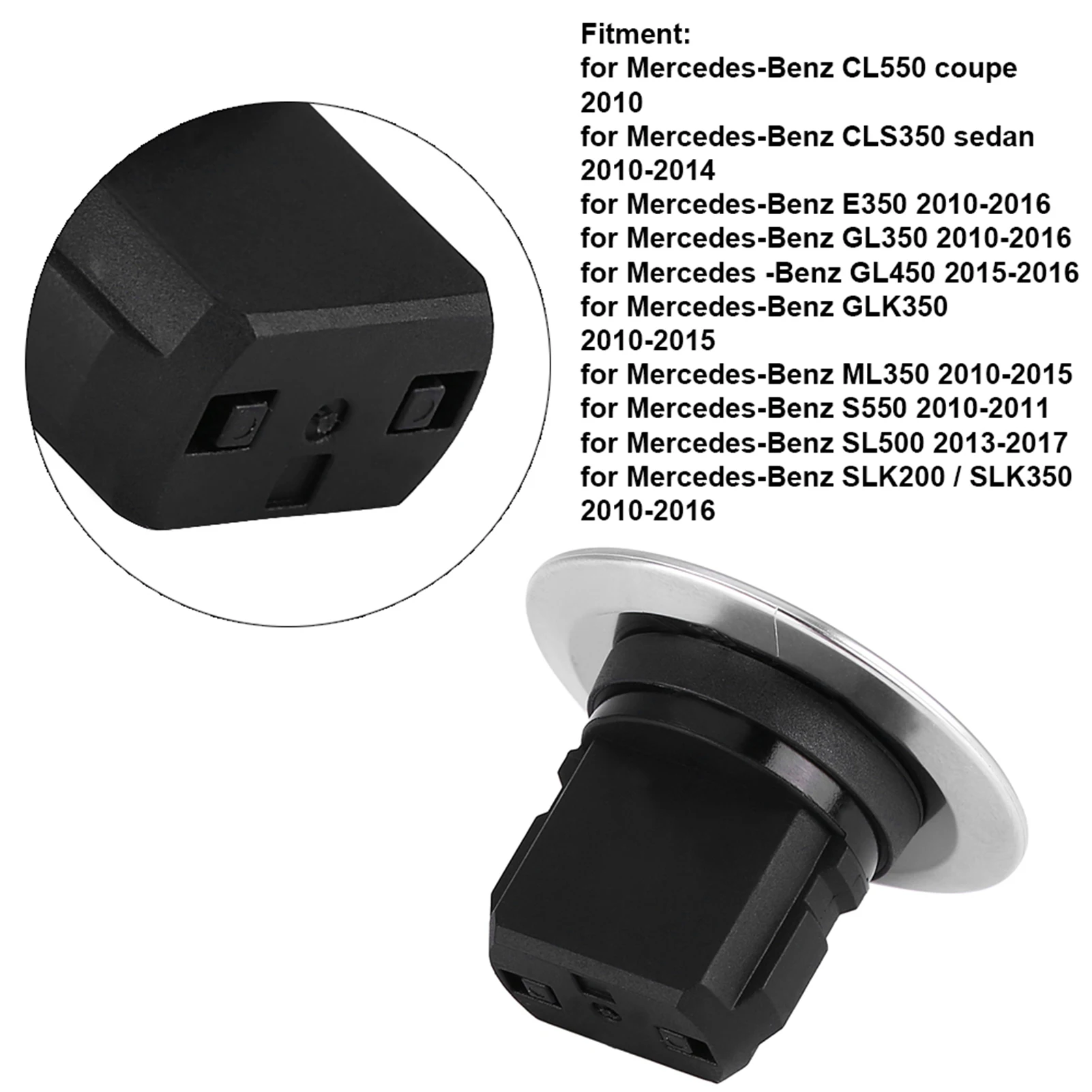 35mm Car Engine Ignition Switch Keyless Start Stop Push Button 2215450714 For Mercedes-Benz GLK 250 350 ML350 S550 SLK200
