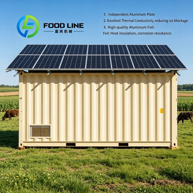 Beverage Factory 20ft Industrial Solar Container Cold Room Leverages Solar Power To Cut Energy Outlay For Bulk Juice Low Temp