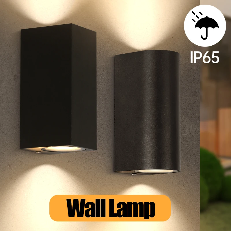 Waterproof Wall Lamp GU10 Base Outdoor Wall Light Garden Porch Wall Lighting LED Wall Lamps Bedroom Bedside Decorat AC85-265V