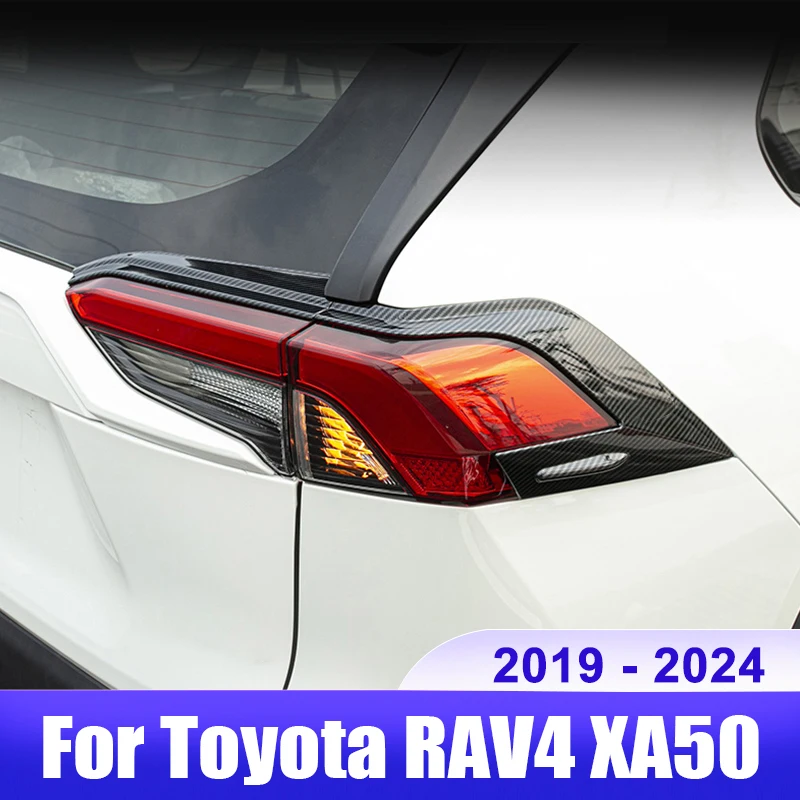 

For Toyota RAV4 2019 2020 2021 2022 2023 RAV 4 XA50 XA 50 Hybrid Car Rear Headlight Tail Light Lamp Decoration Cover Accessories