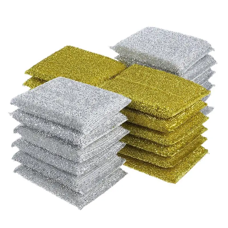 24pcs glittery houbičky pro úklid drhnout kartáč domácnost drhnutí blok úklid blok houbičky pro úklid mytí nádobí houbičky pro