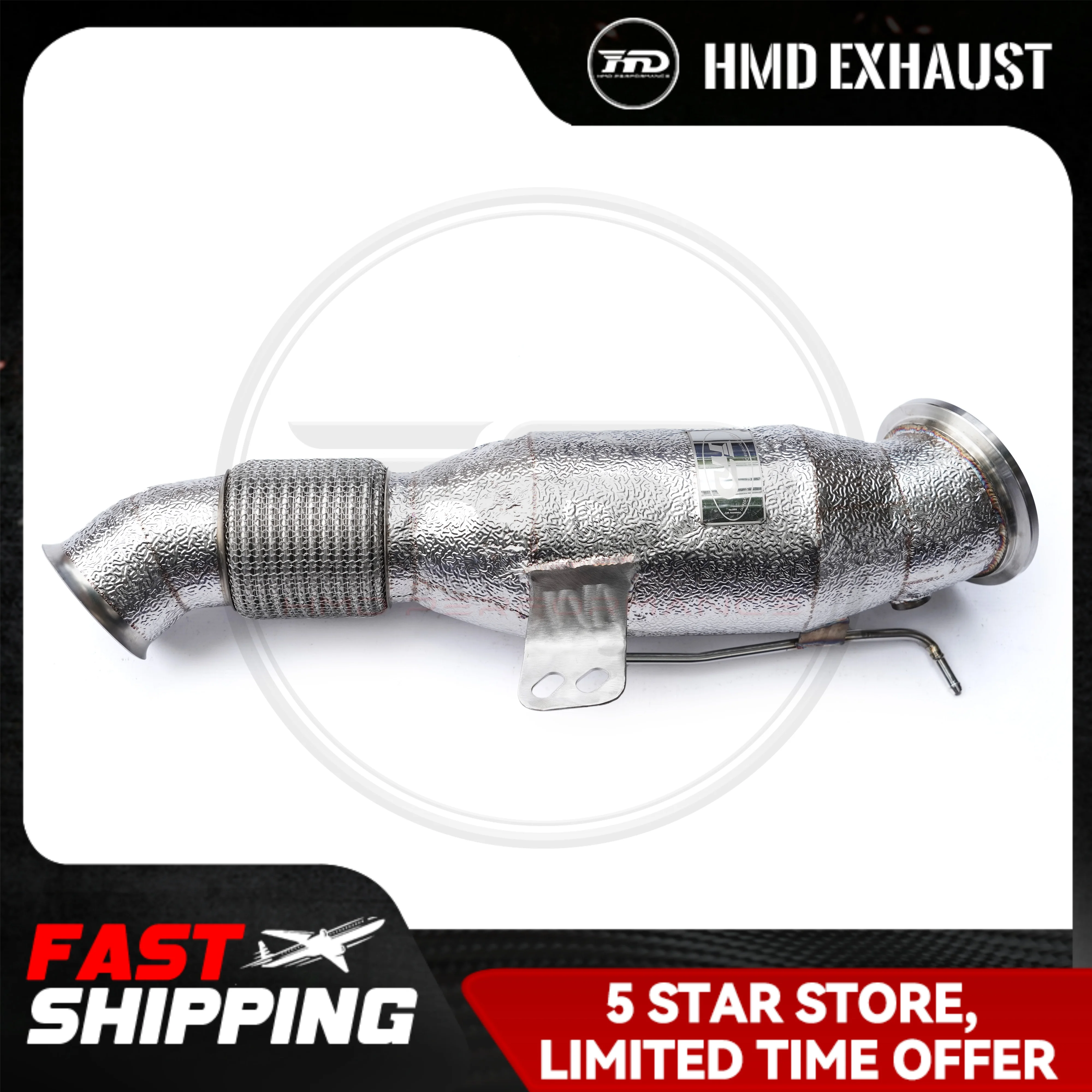 

HMD Exhaust System Stainless Steel High Flow Performance Downpipe For BMW X5 X6 G05 G06 3.0T Exhaust Pipe