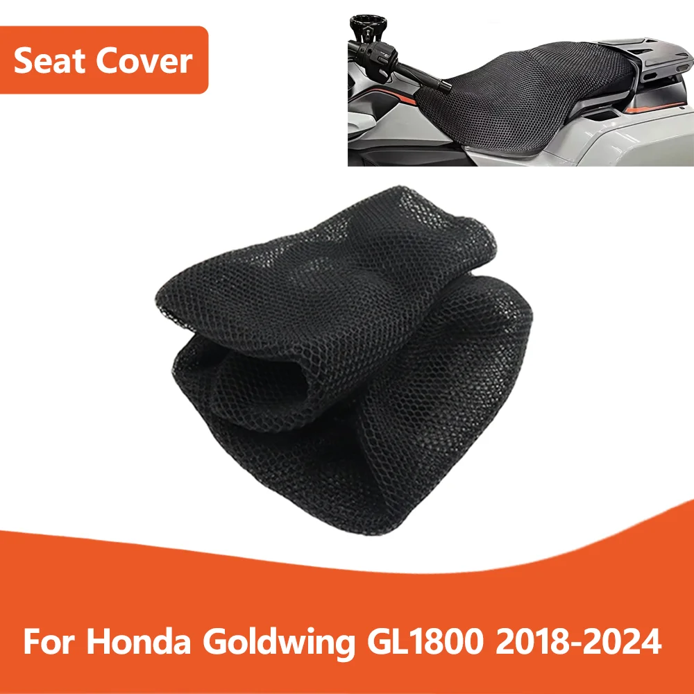 

For Honda Goldwing GL1800 GL 1800 2018-2024 Motorcycle Accessories 3D Mesh Fabric Cushion Waterproof Protection Seat Cover