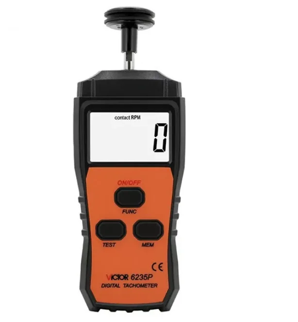 

6235P Digital Tachometer Engine Rang 0.5-19999rpm Tacometro Contact Tach Tool Sensor Auto Measure Handheld Speed Meter