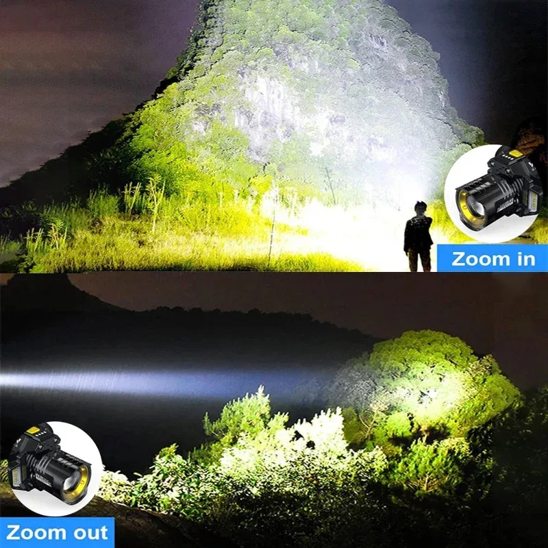 Nuevo potente faro LED con Sensor de movimiento, linternas de cabeza COB recargables 18650, lámpara de cabeza de alta potencia, faro de pesca