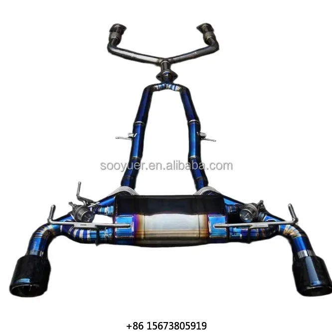 370Z 3.7L Sport Car Titanium Valvetronic Catback Exhaust Muffler Customed Lightweight High Flow Enhances Sound