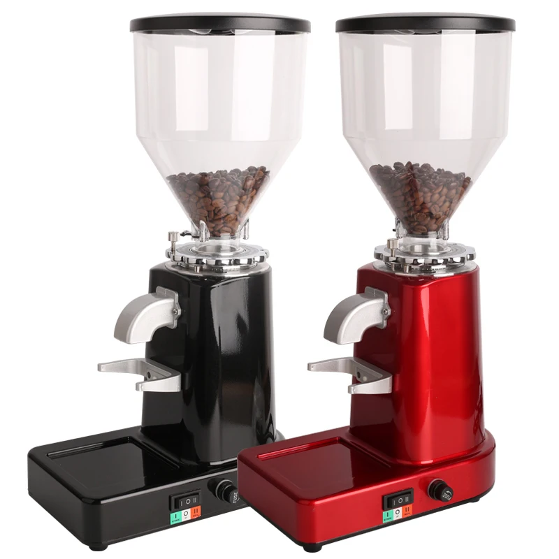 Commercial Electric Coffee Bean Grinder Automatic Detachable 19 File Adjustable High Capacity Italian Coffee Grinder Machine