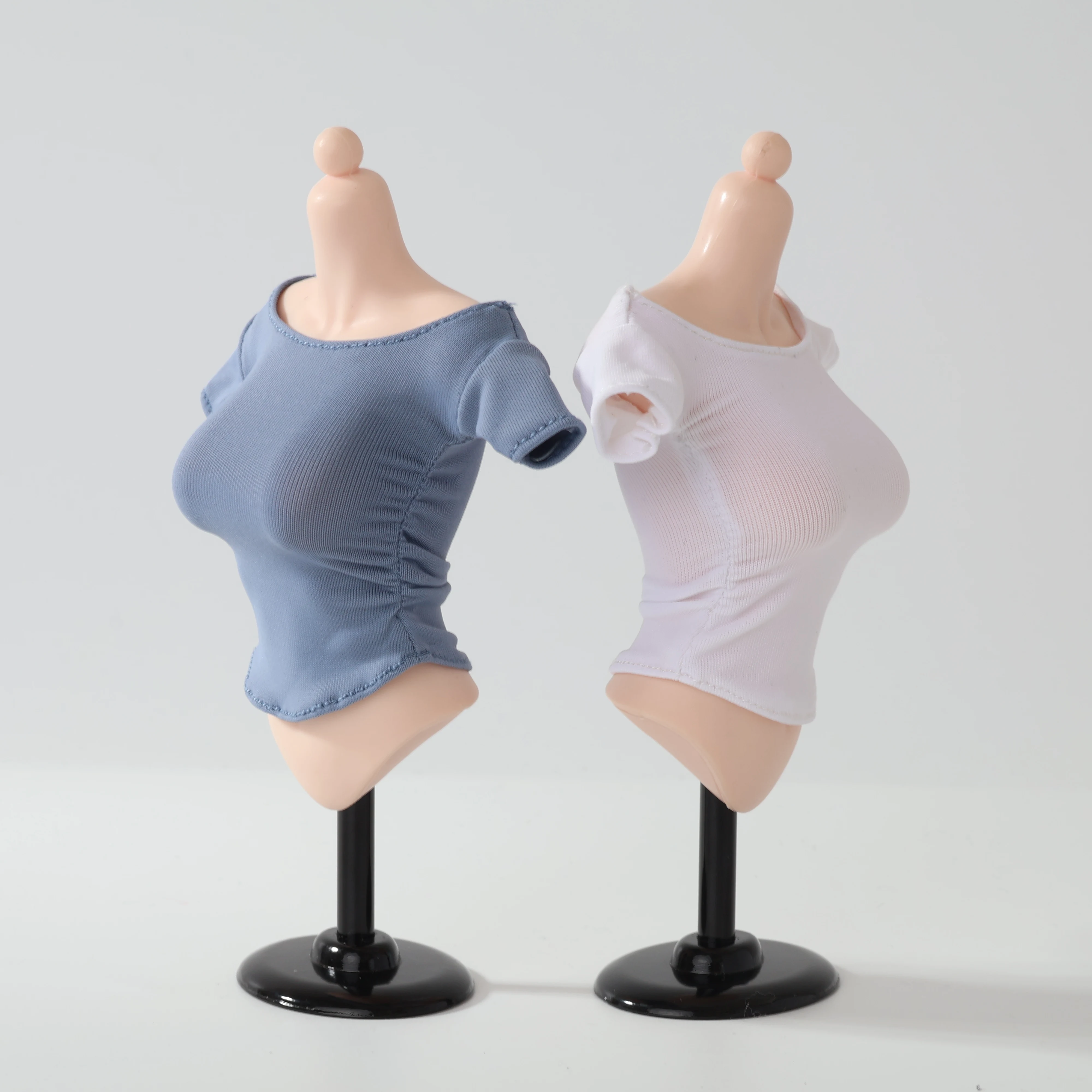 ICE TOYS IC1022 1/6 Maßstab Damen Enges Plissiertes Kurzarm-T-Shirt, Puppenkleidung Zubehör für 12 Zoll weibliche Actionfigur – Detail 5