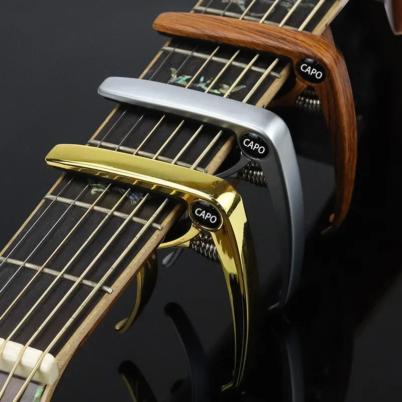 Image of 1 Stück Schnellwechsel-Gitarren-Capo, aus Aluminiumlegierung & langlebig für präzises Stimmen, Akustik-/E-Gitarre, einfache Befestigung, leicht