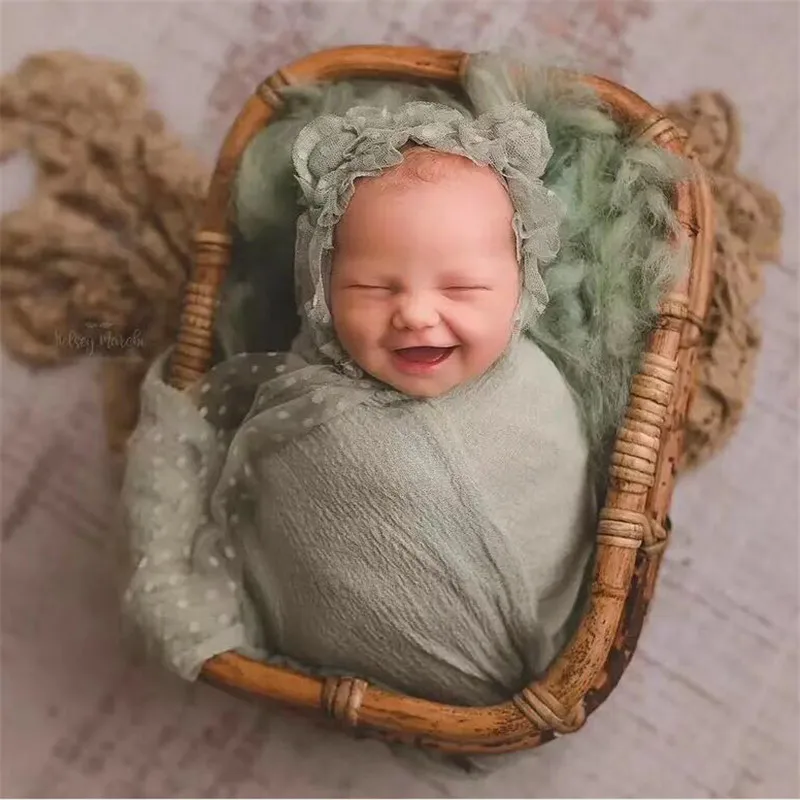 Baby Boy Photo Props Woven Basket Props for Photography Studio Photography Accessories Vintage Newborn Prop Background Furniture