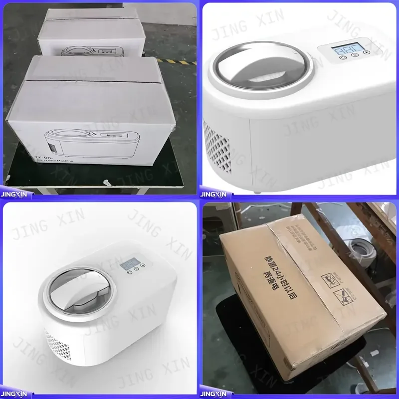 Custom for 1L Compact Automatic Ice Cream Maker Machine Home Use Soft Serve Frozen Yogurt Smoothie Cone Cup Dessert DIY