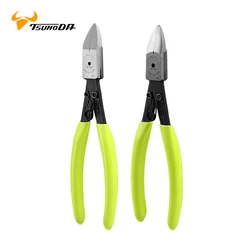 TSUNODA Slim-type Diagonal Cutter for Plastics Cutting Pliers with Torsion Spring TTC Plastic Nippers NO.SNP-145R|SNP-165R