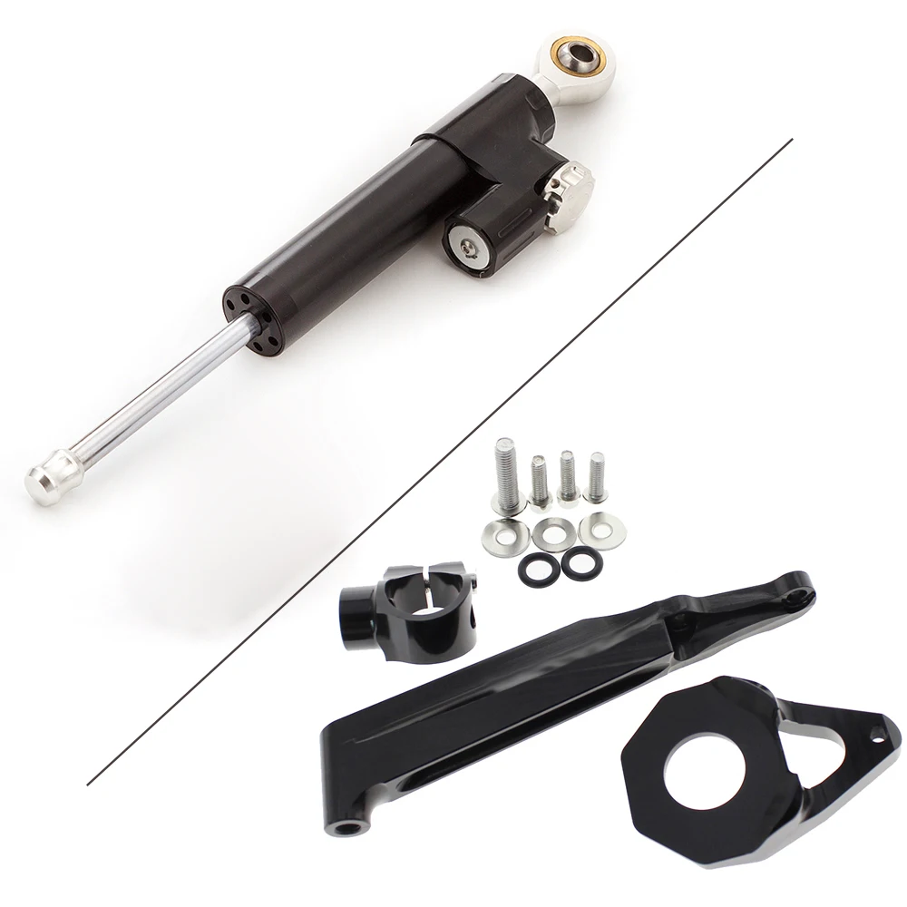 Kit de montaje de soporte de amortiguador de dirección de aluminio para motocicleta, estabilizador de dirección para Honda CBR600RR, CBR 600RR, 2005-2006, 2005, 2006