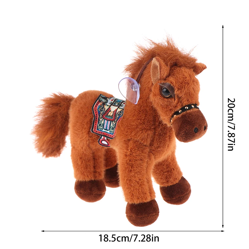 Simulação em pé foal boneca de pelúcia sela longa juba pônei brinquedos de pelúcia bonito dos desenhos animados cavalo brinquedo de pelúcia decoração do quarto